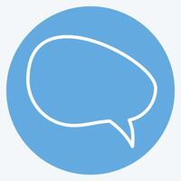 Icon Speech Bubble. related to Speech symbol. blue eyes style. design editable vector