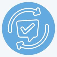Icon Comments. related to Speech symbol. blue eyes style. design editable vector