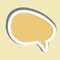 Sticker Speech Bubble. related to Speech symbol. design editable vector