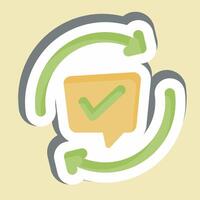 Sticker Comments. related to Speech symbol. design editable vector