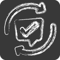 Icon Comments. related to Speech symbol. chalk Style. design editable vector