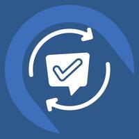Icon Comments. related to Speech symbol. long shadow style. design editable vector