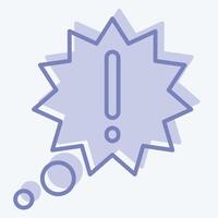 Icon New Idea. related to Speech symbol. two tone style. design editable vector
