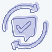 Icon Comments. related to Speech symbol. two tone style. design editable vector