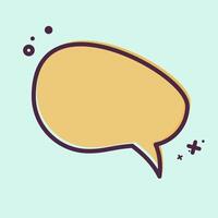 Icon Speech Bubble. related to Speech symbol. MBE style. design editable vector