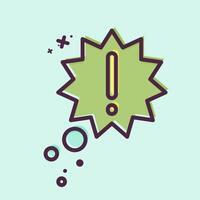Icon New Idea. related to Speech symbol. MBE style. design editable vector