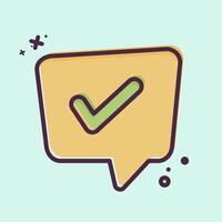 Icon Problem Solving. related to Speech symbol. MBE style. design editable vector