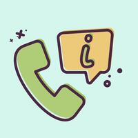 Icon Info Line. related to Speech symbol. MBE style. design editable vector