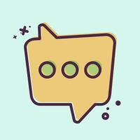 Icon Dual Message. related to Speech symbol. MBE style. design editable vector