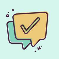 Icon Chat. related to Speech symbol. MBE style. design editable 1 1 vector