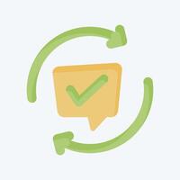 Icon Comments. related to Speech symbol. flat style. design editable vector