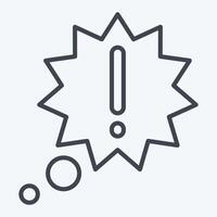 Icon New Idea. related to Speech symbol. line style. design editable vector