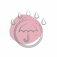 Icon Waterproof. related to Bedding symbol. Color Spot Style. design editable vector