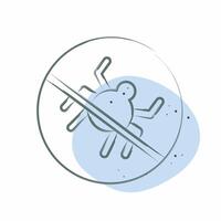 Icon No Bugs. related to Bedding symbol. Color Spot Style. design editable vector