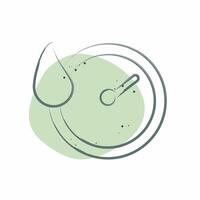 Icon Quick Dry. related to Bedding symbol. Color Spot Style. design editable vector