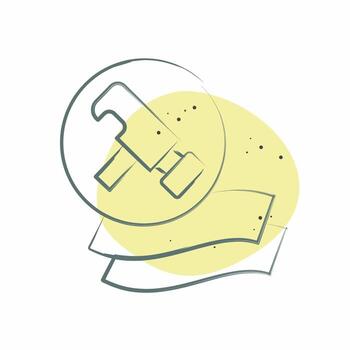 icono durable. relacionado a lecho símbolo. color Mancha estilo. diseño editable vector