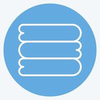 Icon Sheets. related to Bedding symbol. blue eyes style. design editable vector