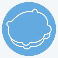 Icon Pillows. related to Bedding symbol. blue eyes style. design editable vector