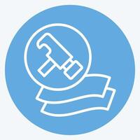 Icon Durable. related to Bedding symbol. blue eyes style. design editable vector