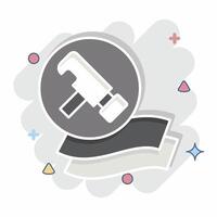 Icon Durable. related to Bedding symbol. comic style. design editable vector