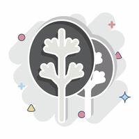 Icon Eco. related to Bedding symbol. comic style. design editable vector