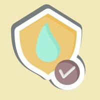Sticker Shield. related to Bedding symbol. design editable vector