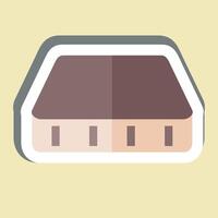 Sticker Mattress. related to Bedding symbol. design editable vector