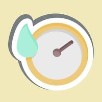 Sticker Quick Dry. related to Bedding symbol. design editable vector