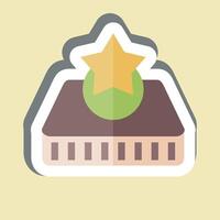 Sticker Mattress 2. related to Bedding symbol. design editable vector