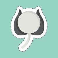 Sticker line cut Cotton. related to Bedding symbol. design editable vector