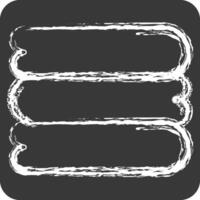 Icon Sheets. related to Bedding symbol. chalk Style. design editable vector