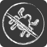 Icon No Bugs. related to Bedding symbol. chalk Style. design editable vector