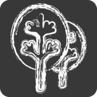 Icon Eco. related to Bedding symbol. chalk Style. design editable vector