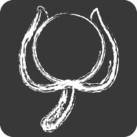 Icon Cotton. related to Bedding symbol. chalk Style. design editable vector