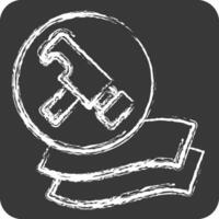 Icon Durable. related to Bedding symbol. chalk Style. design editable vector