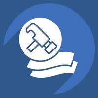 Icon Durable. related to Bedding symbol. long shadow style. design editable vector