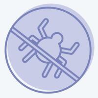 Icon No Bugs. related to Bedding symbol. two tone style. design editable vector