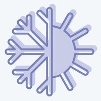 Icon Thermoregulation. related to Bedding symbol. two tone style. design editable vector