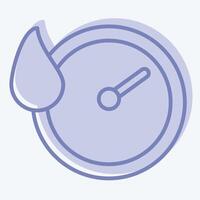 Icon Quick Dry. related to Bedding symbol. two tone style. design editable vector