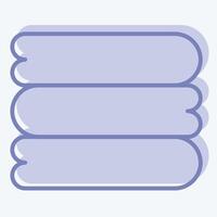 Icon Sheets. related to Bedding symbol. two tone style. design editable vector