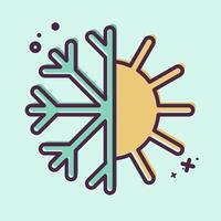 Icon Thermoregulation. related to Bedding symbol. MBE style. design editable vector