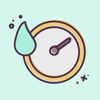 Icon Quick Dry. related to Bedding symbol. MBE style. design editable vector