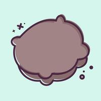 Icon Pillows. related to Bedding symbol. MBE style. design editable vector