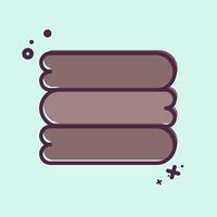 Icon Sheets. related to Bedding symbol. MBE style. design editableIcon Sheets. related to Bedding symbol. MBE style. design editable vector