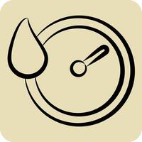 Icon Quick Dry. related to Bedding symbol. hand drawn style. design editable vector