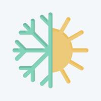Icon Thermoregulation. related to Bedding symbol. flat style. design editable vector