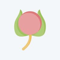 Icon Cotton. related to Bedding symbol. flat style. design editable vector