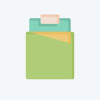 Icon Bed. related to Bedding symbol. flat style. design editable vector