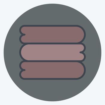 Icon Sheets. related to Bedding symbol. color mate style. design editable vector