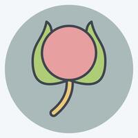 Icon Cotton. related to Bedding symbol. color mate style. design editable vector